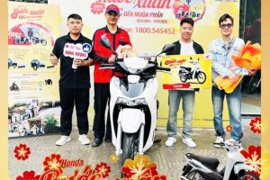 CHÚC MỪNG KHÁCH HÀNG - TRẦN VĂN HÙNG - MUA XE SHi TRÚNG XE WAVE ALPHA TẠI HỆ THỐNG XE MÁY DUNG VƯỢNG